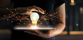 new idea light bulb 